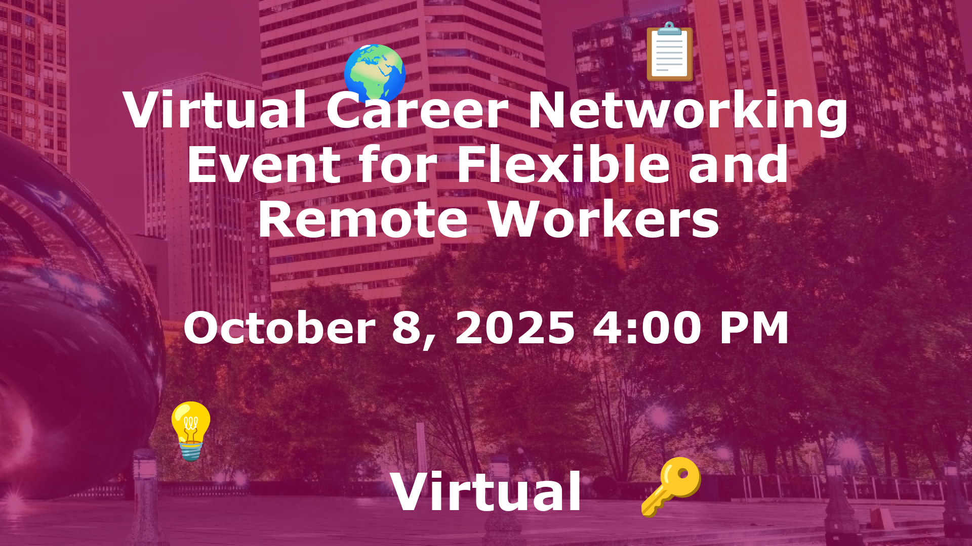 Virtual Career Networking Event for Flexible and Remote Workers event image